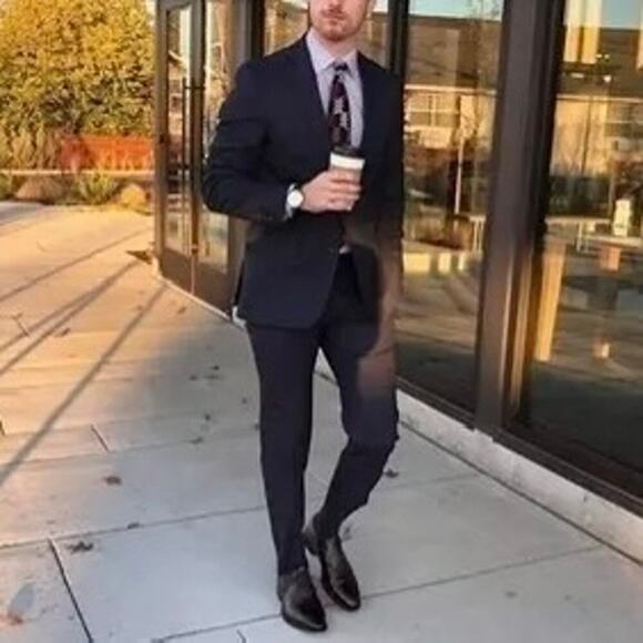 Santoni Stafford Cap Toe Oxford Dark Brown Preppy Minimalist Italy Made Size 9 - Picture 13 of 16